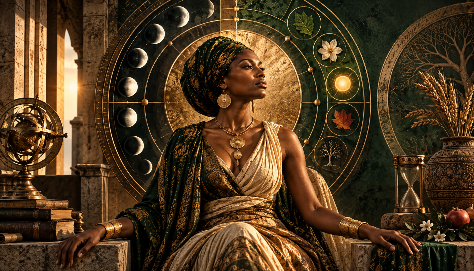 The Woman Is a Living Calendar